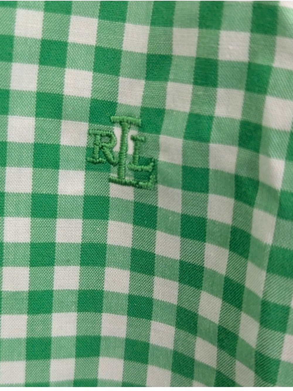 Ralph Lauren Green Gingham Button-Down Shirt - Women - Picture 12 of 12